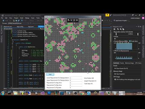 Game of Life - C# WPF - Code in Description - YouTube