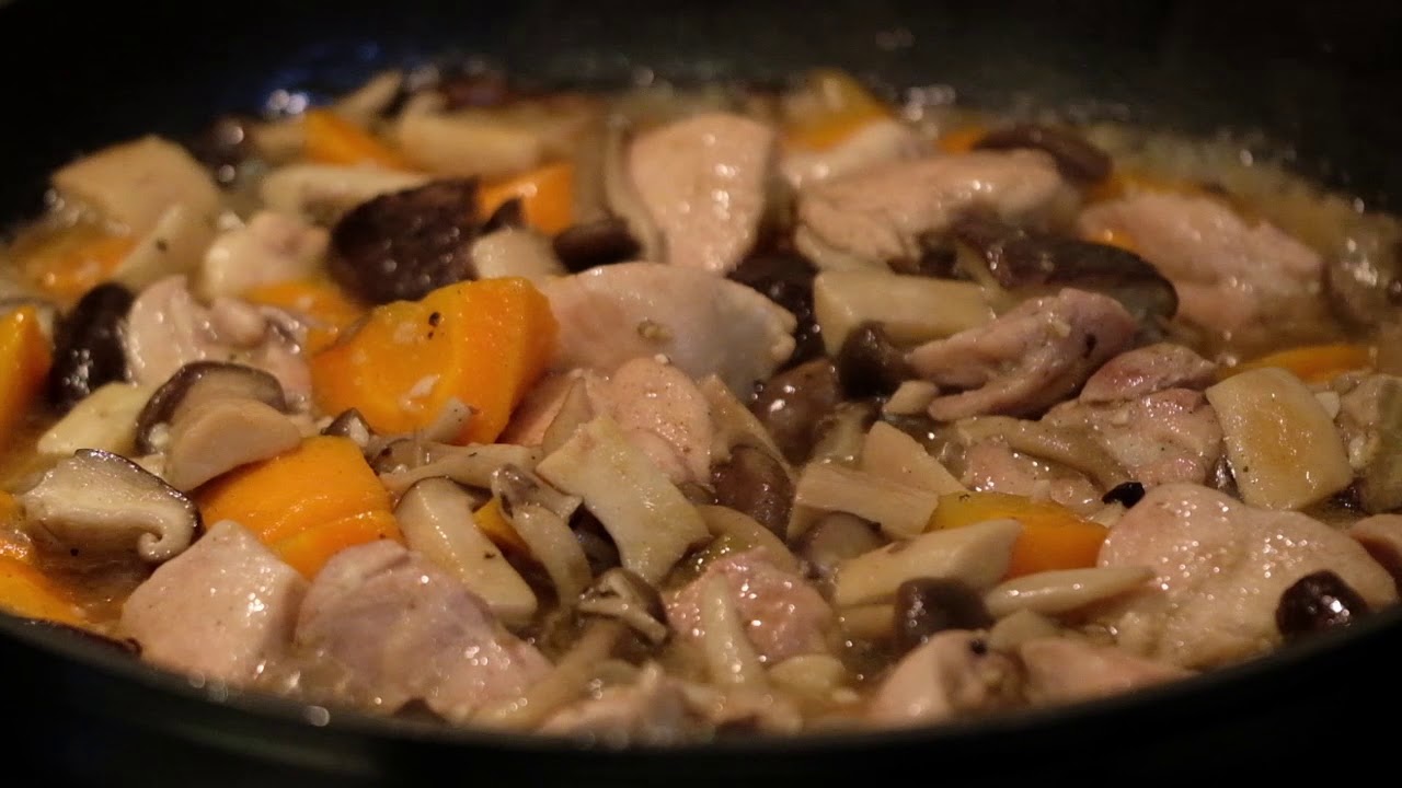 Backyard Farm's Chicken and Eringi Recipe YouTube