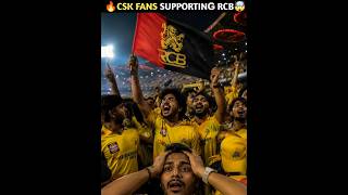 🔥CSK Fans Supporting RCB🤯#shorts #viral