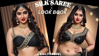 [4K] Ai Art Look Book Models | Ai Plus Size Indian Models #Video #Saree #Viral #Green #Ai #Aiart