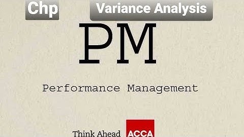 F5 Performance Management (Variance Analysis)