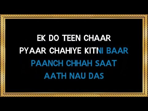 Ek Do Teen Char Karaoke (With Female Vocals) - Waqt Ki Awaz - Alisha Chinoy & Sudesh Bhosle  @VariousArtistKaroake