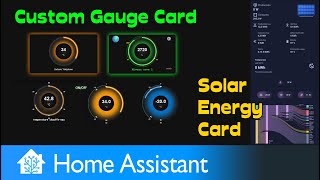 Home Assistant dodatki. Custom Gauge Card. Solar Card - Solar Energy Card