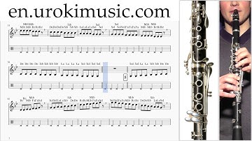 How to Play Clarinet Adele Hello Part#1 Melody School Learn Class Course Tutorial Sheet Music Tabs