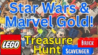 Lego Minifigure Treasure Hunt: Star Wars and Marvel Gold!