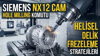Siemens NX12 CAM Hole Milling Komutu | Helisel Delik Frezeleme Stratejileri