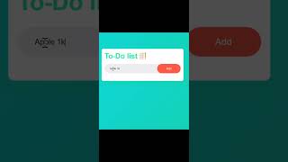 Day 3/99 To-List: using Javascript, CSS, HTML #shorts #viralshorts #Coder #codingminiprojectideas