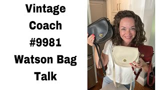 Vintage Coach #9981 Watson Bag Talk Red, White (Bone) & Blue!