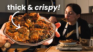 3 pancakes in 1!! THICKEST & CRISPIEST Korean Jeon