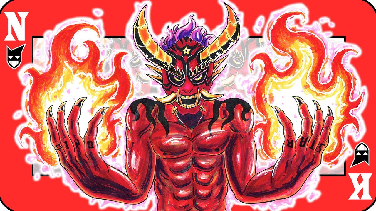 Ninjakees Draws: ONI-STAR - ♫ Verse One - Hall of Meanads ♫ | MANGA ANIME DRAWING えがく 漫画 アニメ