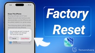 [3 Ways]How to Factory Reset iPhone Without Password or Computer — 2026 Guide