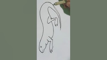 How to draw lizard🦎😂| छिपकली का चित्र आसानी से बनाये | Letter Drawing | How to easy drawing and art