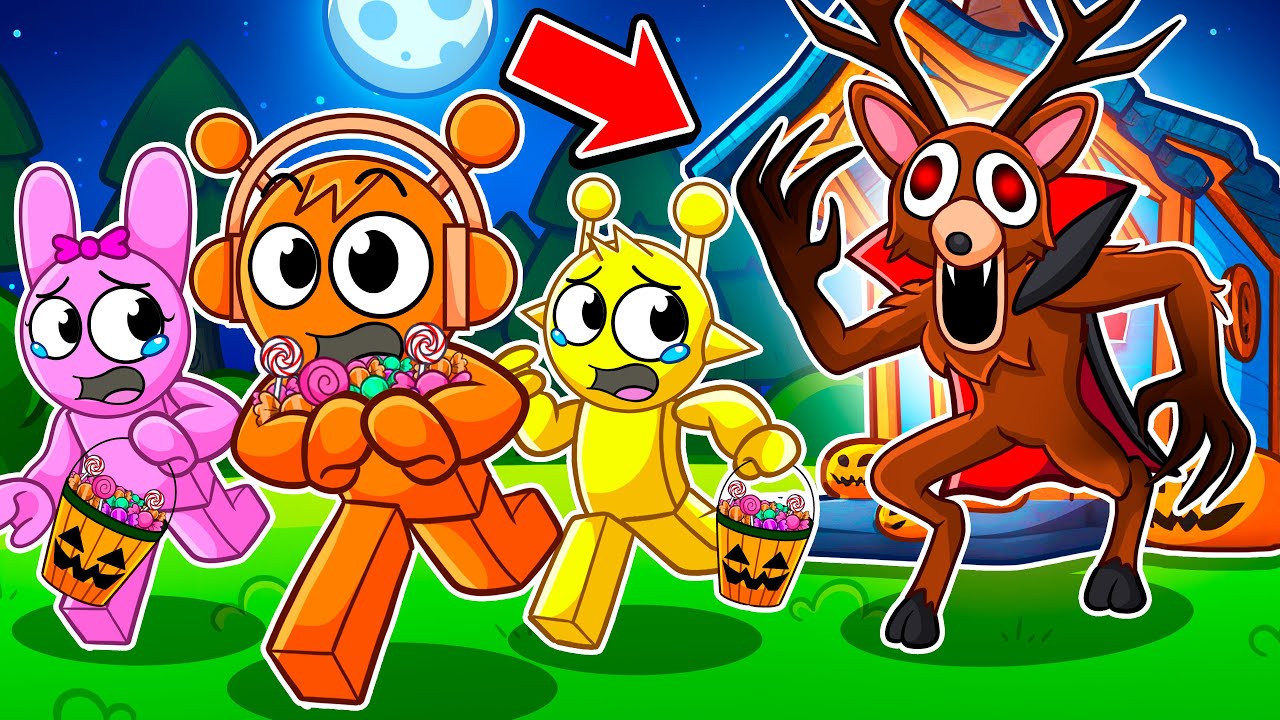Sprunki Goes TRICK OR TREATING in 99 Nights In The Forest! - YouTube