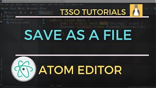 How to Save As a File in Atom Editor screenshot 5
