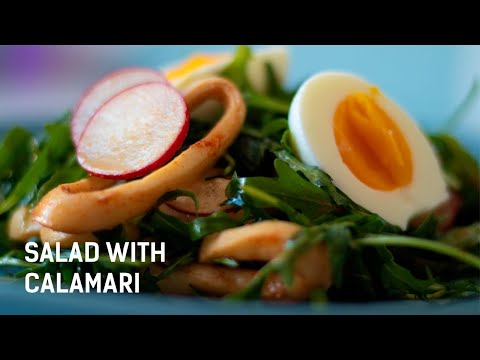 Best Calamari and Radish Salad Recipe (Squid Salad) - Healthy Recipe
