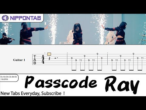 【Guitar TAB】〚Passcode〛Ray  ギター tab譜