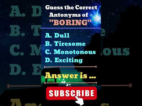 Guess the Antonyms
