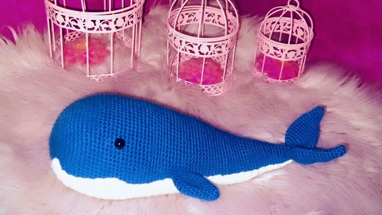 Oyuncak balina yapımı part 1    Crochet amigurumi whale pattern step by tutorial