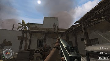 COD2 - This is very sad you cannot kill him before he throw the ladder