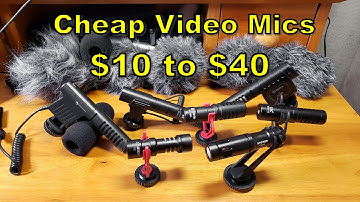 Cheap Video Microphones Tested and Compared: $10 to $40