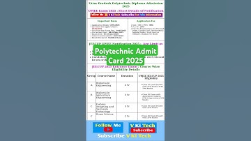 Jeecup Admit Card 2025 ||Polytechnic Admit Card 2025 #jeecup2025 #jeecup #polytechnic