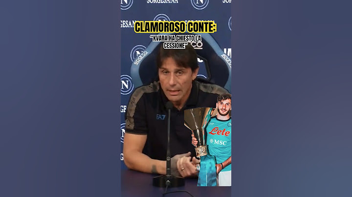 CONTE sull’addio di KVARA #calcio #seriea #napoli #conte #kvaratskhelia