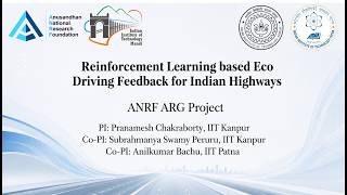 ANRF + IIT Mandi Webinar Competition 2026 | RL-based Eco Driving Feedback| Pranamesh | IIT Kanpur