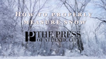 How to properly measure snow
