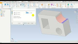 Face fillet in Inventor