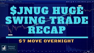 $JNUG 7 Dollar Move Swing Trade Recap