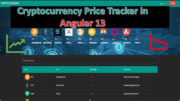 Angular Project - Cryptocurrency price tracker | Angular HTTP Client | Angular Material UI