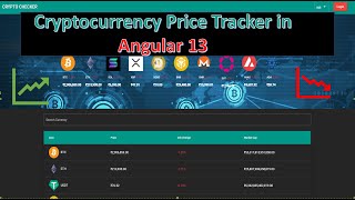 Angular Project - Cryptocurrency price tracker | Angular HTTP Client | Angular Material UI