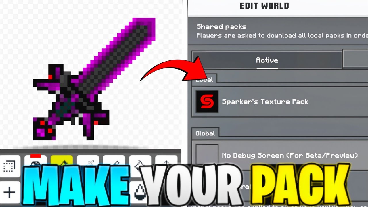 How to Make Your Own Texture Pack 🤯 On Mobile ! - YouTube