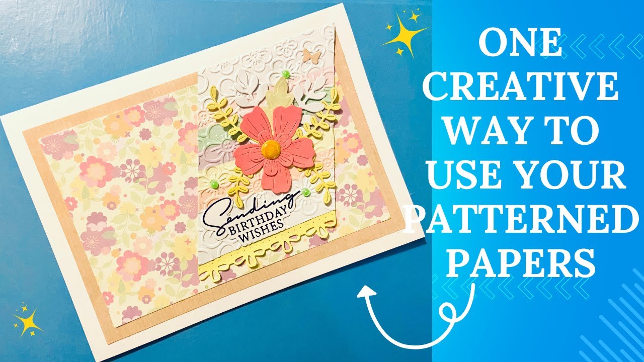 #2 - One creative way to use your patterned papers - YouTube