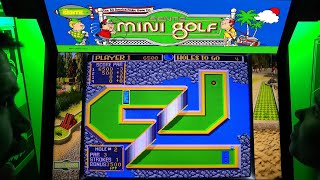 Mini Golf Arcade Cabinet 2-Player MAME Gameplay w/ Marquee screenshot 3