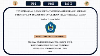 Seminar Proposal Penelitian (Pengembangan)