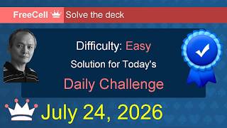 Microsoft Solitaire Collection: FreeCell - Easy - July 24, 2026 screenshot 4