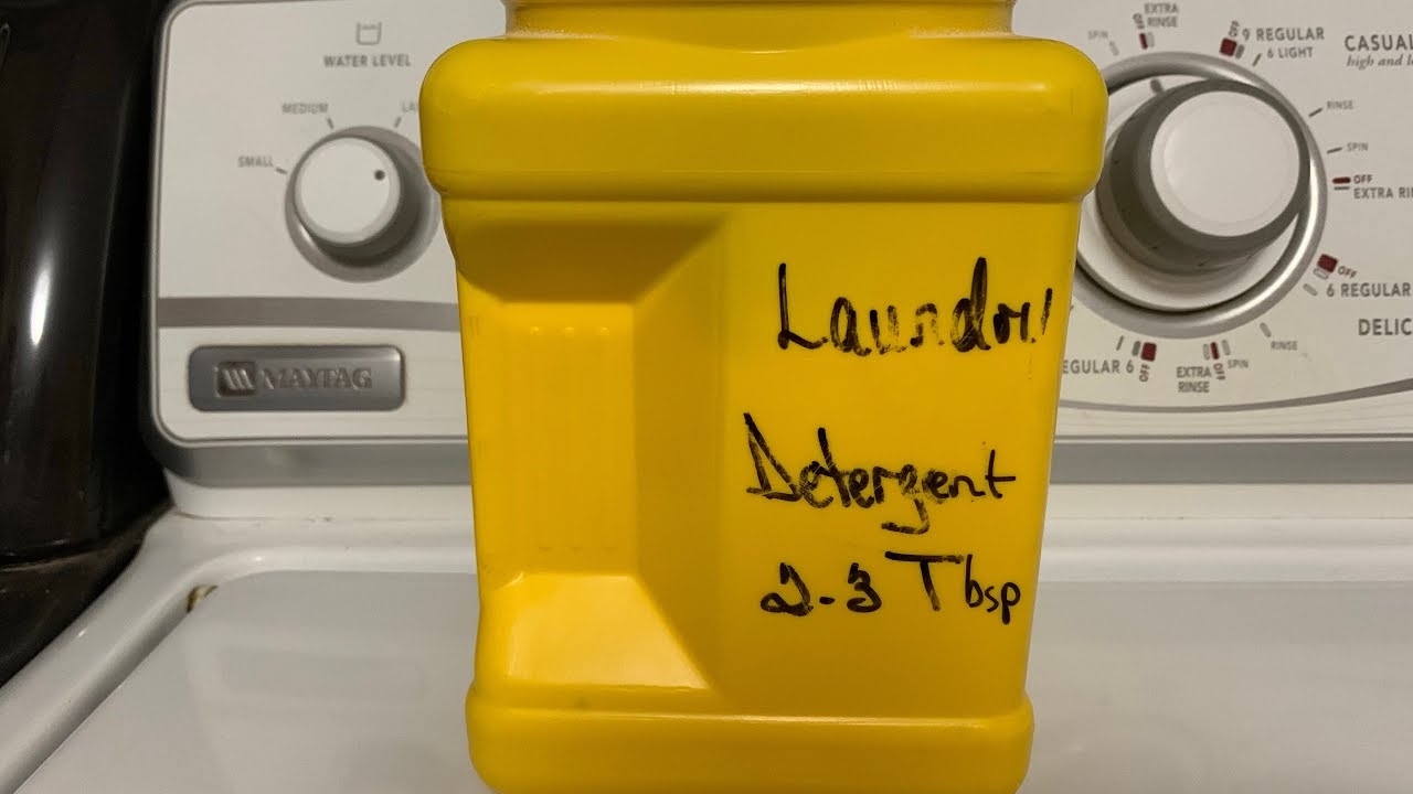 Homemade laundry detergent YouTube