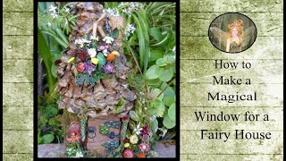 Creating a Magical Window With Fairy Flowers #fairygardenthursday for @GrandmaSandy