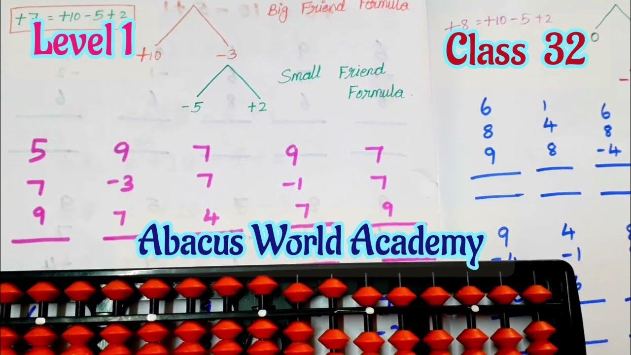 combination formula(+7),family, Abacus World Academy,abacus classes in Tamil, Abacus formula