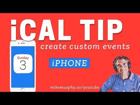 iPhone Calendar: Create