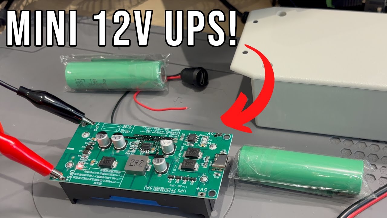 Самодельный мини-ИБП 12 В с двумя ячейками 18650