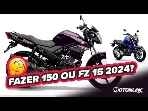 Yamaha atualiza FAZER 150 modelo 2024; MELHOR QUE FZ 15?