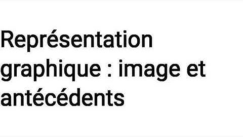 Notion de fonction - Lecture d