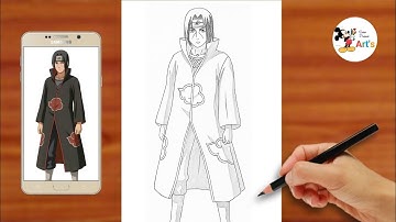 How to Draw Itachi Uchiha full body || Easy Anime Drawing || Naruto Art -Toturial
