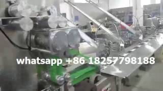high speed plastic spoon fork knife automatic flowpack machine with napkin embossed