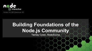 Building Foundations of the Node.js Community