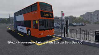 Roblox Bathwick Town - Route SPA1