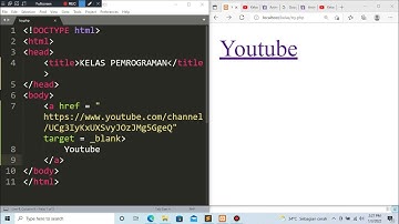 TUTORIAL CARA MENAMBAHKAN HYPERLINK DI HTML - HTML (HYPERLINK) #html #css #htmlcss #htmltutorial