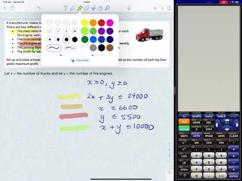 Linear Programming - Several Constraints